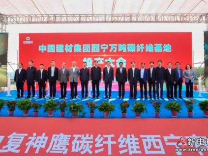 中國首條萬噸碳纖維生產(chǎn)線在青海西寧投產(chǎn)