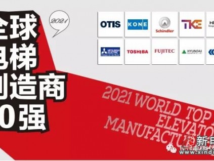 現代電梯再度榮登全球電梯制造商10強