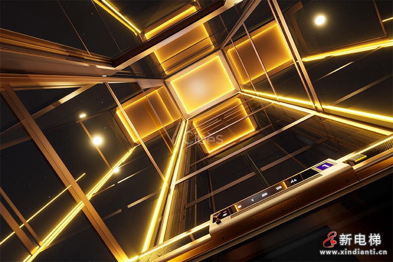 舒適與科技感并存的別墅電梯一體化RGBW燈光