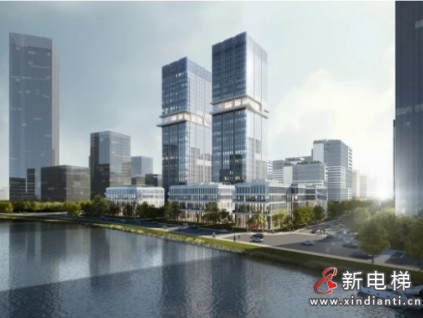 23臺(tái)康力4m/s高速梯！杭州廊灣科創(chuàng)中心雙子樓