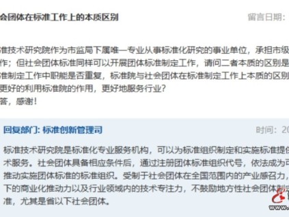 市監(jiān)總局：?不鼓勵地方社團制定團體標準旨在規(guī)范團體標準管理