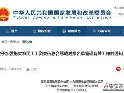 關(guān)于加強拖欠農(nóng)民工工資失信聯(lián)合懲戒對象名單管理有關(guān)工作的通知