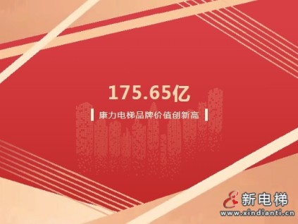 175.65億！康力電梯品牌價(jià)值再創(chuàng)新高