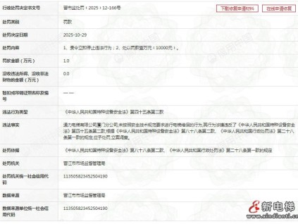 通力電梯廈門(mén)分公司未按要求維保被罰